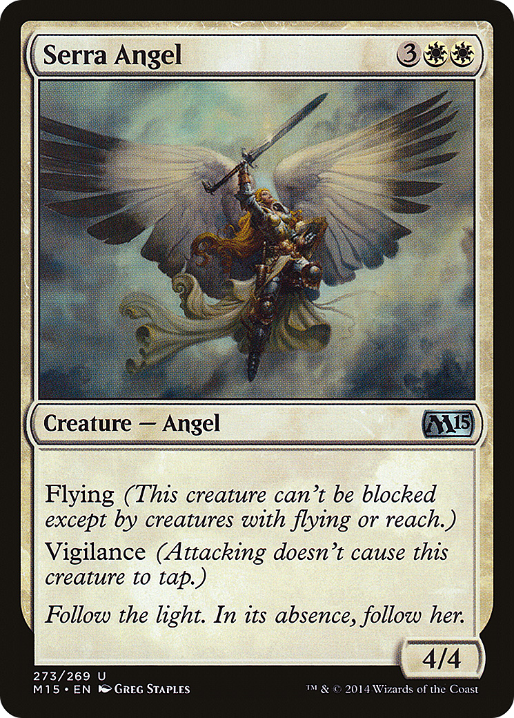 Serra Angel (M15-273) - Magic 2015 - Premium MTG Single from Wizards of the Coast - Just $0.08! Shop now at Game Crave Tournament Store