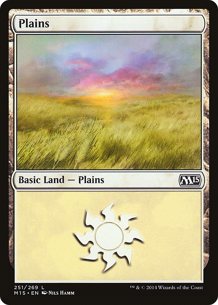 Plains (M15-251) - Magic 2015 - Premium MTG Single from Wizards of the Coast - Just $0.08! Shop now at Game Crave Tournament Store