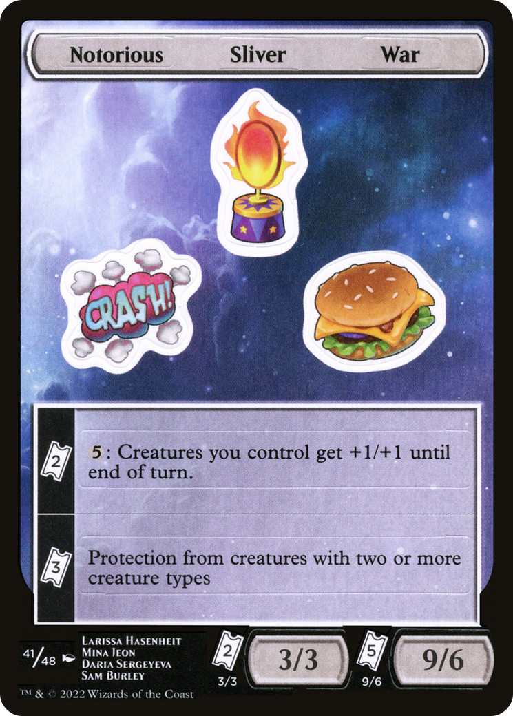 Notorious Sliver War (SUNF-041) - Unfinity Sticker Sheets - Premium MTG Single from Wizards of the Coast - Just $0.08! Shop now at Game Crave Tournament Store