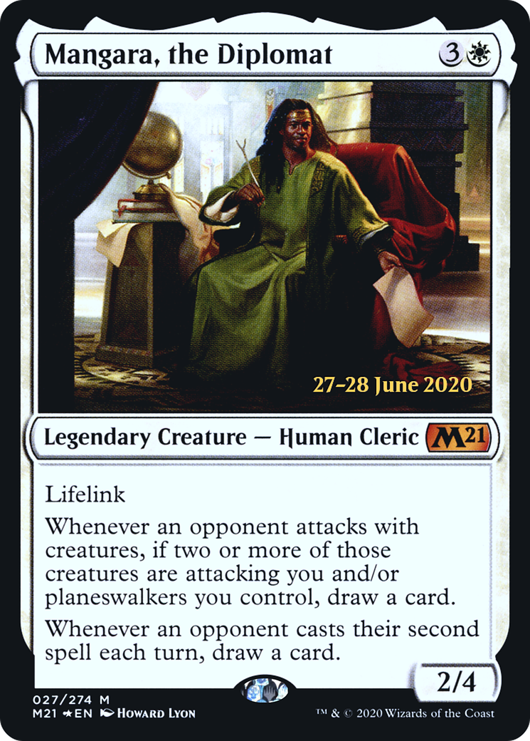 Mangara, the Diplomat (PM21-27S) - Core Set 2021 Promos Foil - Premium MTG Single from Wizards of the Coast - Just $1.66! Shop now at Game Crave Tournament Store