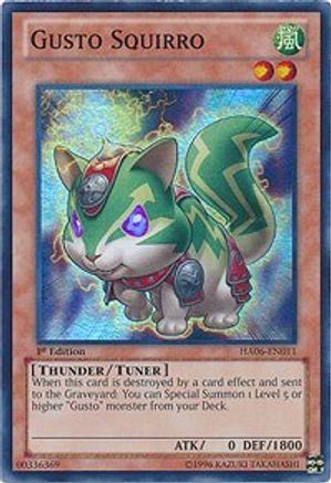 Gusto Squirro (HA06-EN011) - Hidden Arsenal 6: Omega Xyz Unlimited - Premium Yugioh Single from Konami - Just $0.25! Shop now at Game Crave Tournament Store