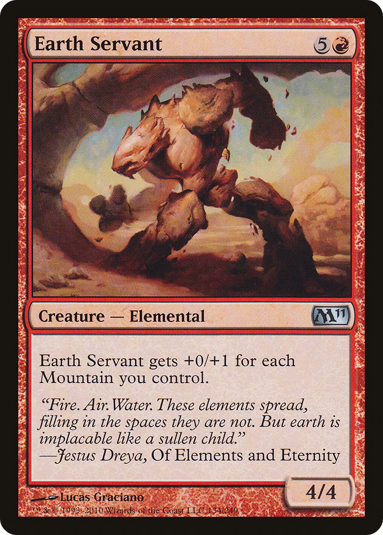 Earth Servant (M11-134) - Magic 2011 Foil - Premium MTG Single from Wizards of the Coast - Just $0.25! Shop now at Game Crave Tournament Store
