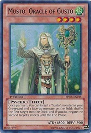 Musto, Oracle of Gusto (HA06-EN045) - Hidden Arsenal 6: Omega Xyz Unlimited - Premium Yugioh Single from Konami - Just $0.40! Shop now at Game Crave Tournament Store