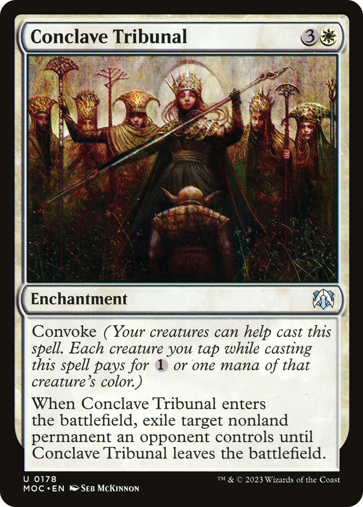 Conclave Tribunal (MOC-178) - March of the Machine Commander - Premium MTG Single from Wizards of the Coast - Just $0.08! Shop now at Game Crave Tournament Store