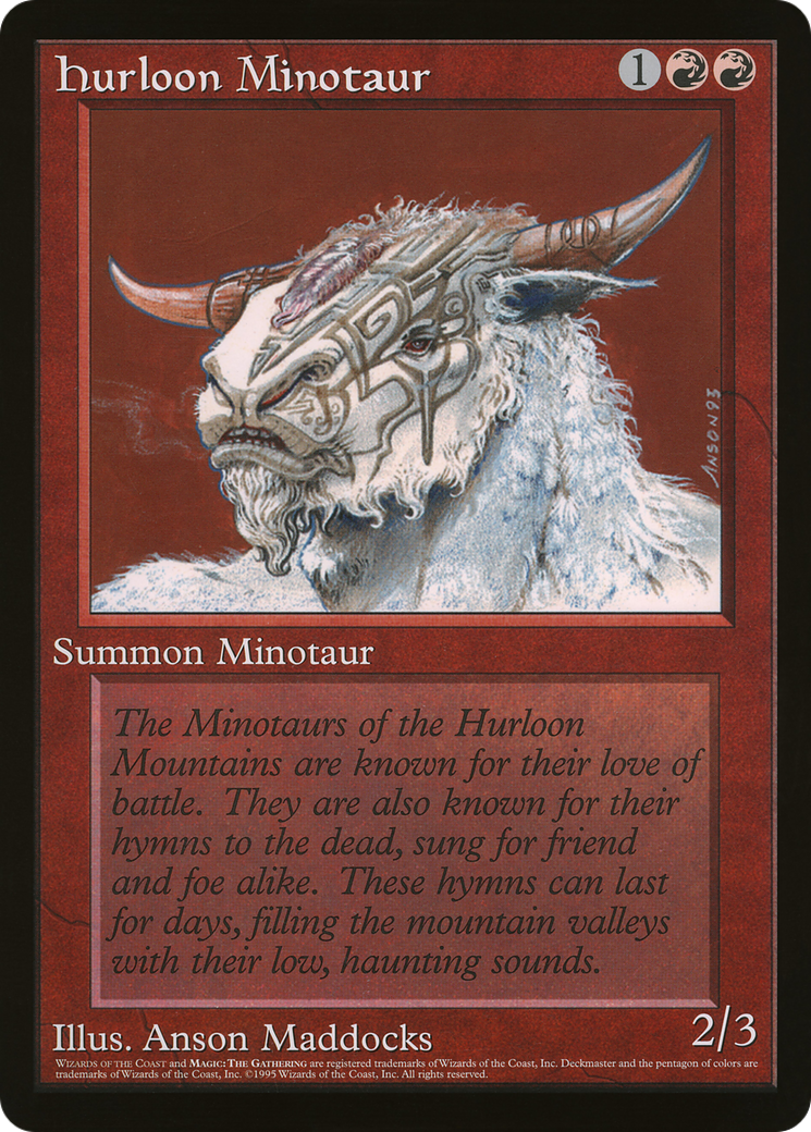Hurloon Minotaur (O90P-006) - Oversized 90's Promos - Premium MTG Single from Wizards of the Coast - Just $0! Shop now at Game Crave Tournament Store