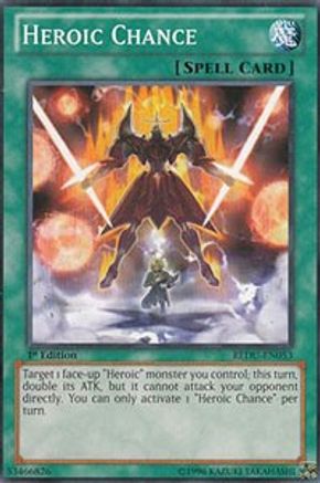 Heroic Chance (REDU-EN053) - Return of the Duelist Unlimited - Premium Yugioh Single from Konami - Just $0.25! Shop now at Game Crave Tournament Store