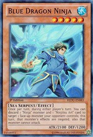 Blue Dragon Ninja (REDU-EN083) - Return of the Duelist Unlimited - Premium Yugioh Single from Konami - Just $0.16! Shop now at Game Crave Tournament Store