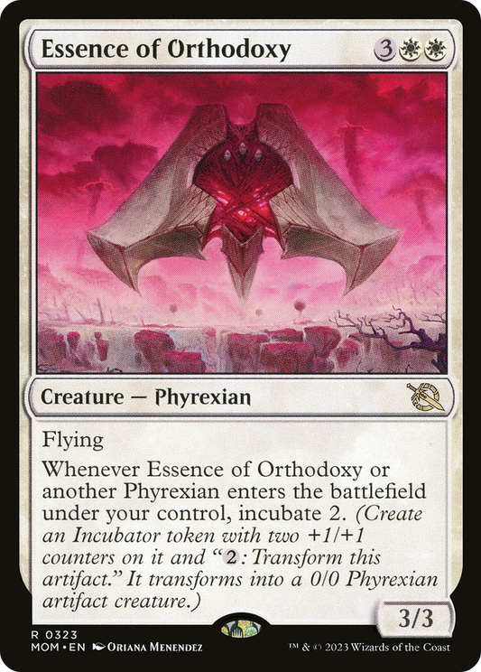 Essence of Orthodoxy (MOM-323) - March of the Machine - Premium MTG Single from Wizards of the Coast - Just $0.08! Shop now at Game Crave Tournament Store