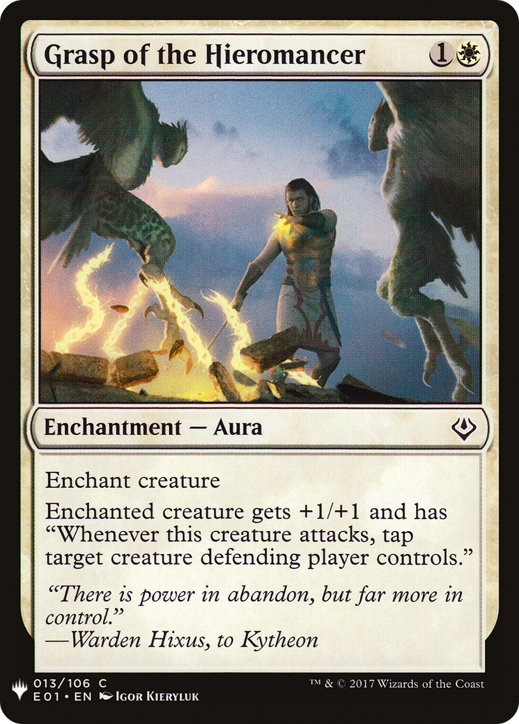 Grasp of the Hieromancer (MB1-127) - Mystery Booster - Premium MTG Single from Wizards of the Coast - Just $0.08! Shop now at Game Crave Tournament Store