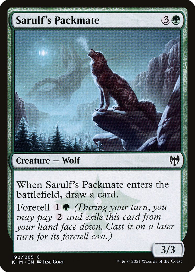 Sarulf's Packmate (KHM-192) - Kaldheim - Premium MTG Single from Wizards of the Coast - Just $0.25! Shop now at Game Crave Tournament Store