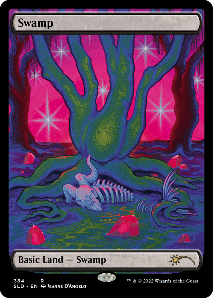Swamp (SLD-384) - Secret Lair Drop Foil - Premium MTG Single from Wizards of the Coast - Just $1.47! Shop now at Game Crave Tournament Store