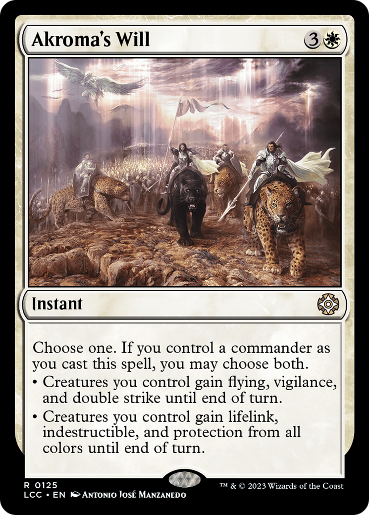 Akroma's Will (LCC-125) - The Lost Caverns of Ixalan Commander - Premium MTG Single from Wizards of the Coast - Just $2.79! Shop now at Game Crave Tournament Store