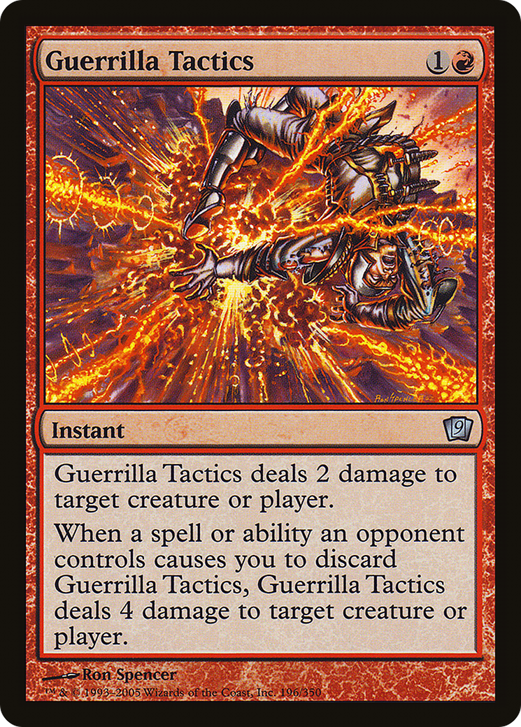 Guerrilla Tactics (9ED-196★) - Ninth Edition Foil - Premium MTG Single from Wizards of the Coast - Just $0.49! Shop now at Game Crave Tournament Store