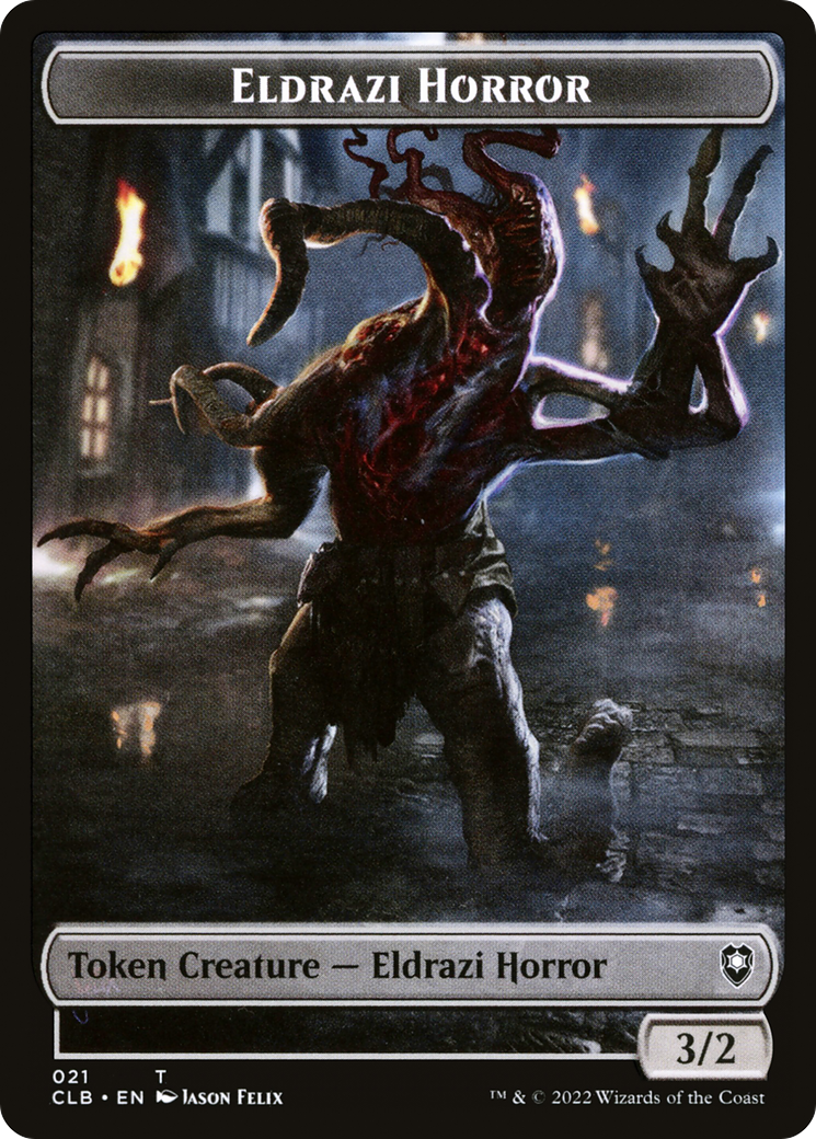 Eldrazi Horror (TCLB-021) - Battle for Baldur's Gate Tokens - Premium MTG Single from Wizards of the Coast - Just $0! Shop now at Game Crave Tournament Store