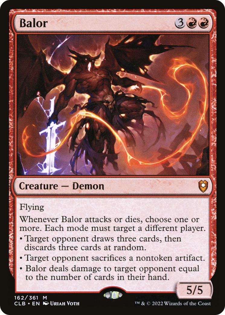 Balor (CLB-162) - Commander Legends: Battle for Baldur's Gate - Premium MTG Single from Wizards of the Coast - Just $0.68! Shop now at Game Crave Tournament Store