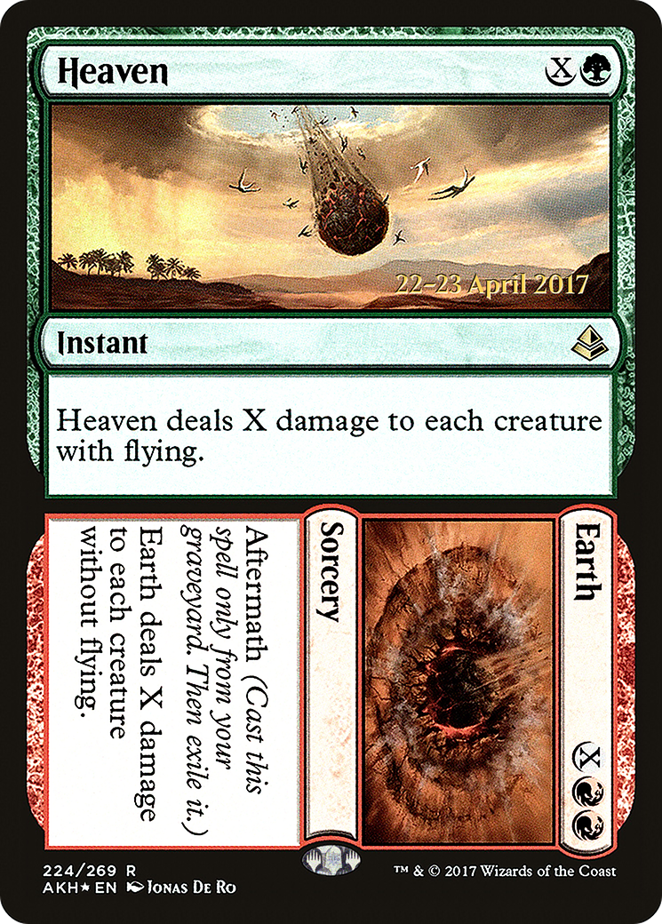 Heaven // Earth (PAKH-224S) - Amonkhet Promos Foil - Premium MTG Single from Wizards of the Coast - Just $0.18! Shop now at Game Crave Tournament Store