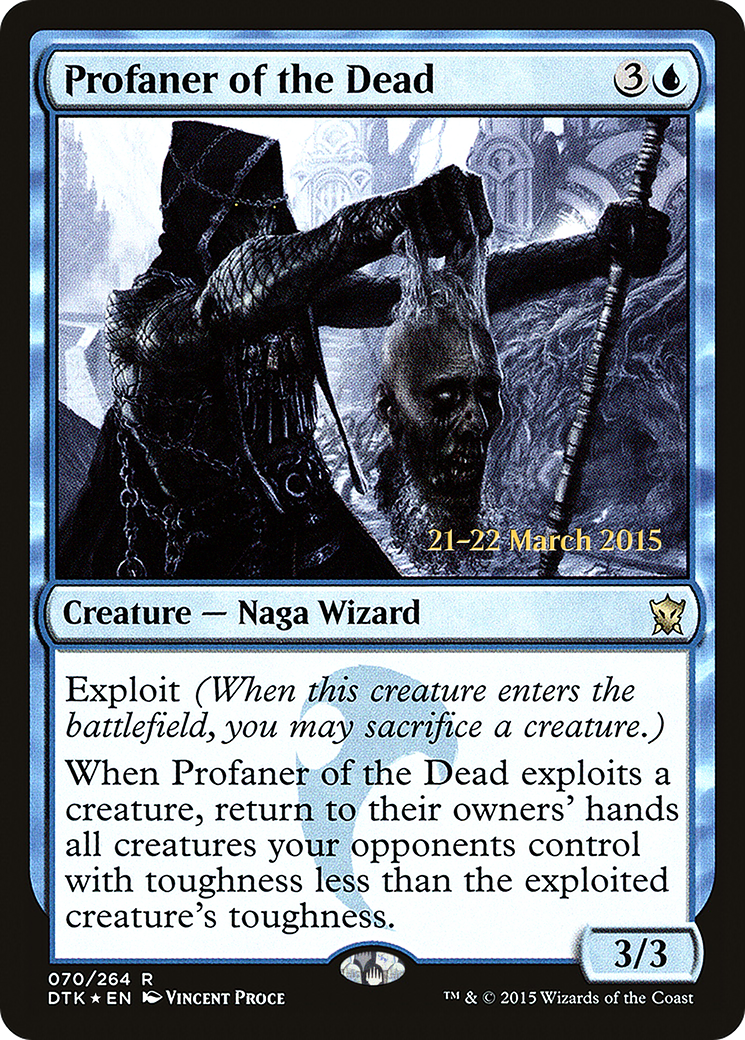 Profaner of the Dead (PDTK-70S) - Dragons of Tarkir Promos Foil - Premium MTG Single from Wizards of the Coast - Just $0.30! Shop now at Game Crave Tournament Store