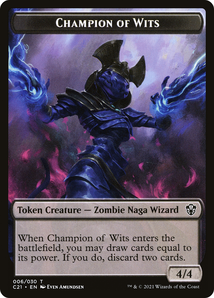Champion of Wits (TC21-006) - Commander 2021 Tokens - Premium MTG Single from Wizards of the Coast - Just $0! Shop now at Game Crave Tournament Store