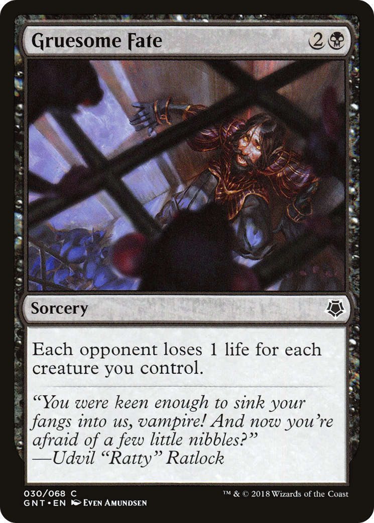 Gruesome Fate (GNT-030) - Game Night - Premium MTG Single from Wizards of the Coast - Just $0.26! Shop now at Game Crave Tournament Store
