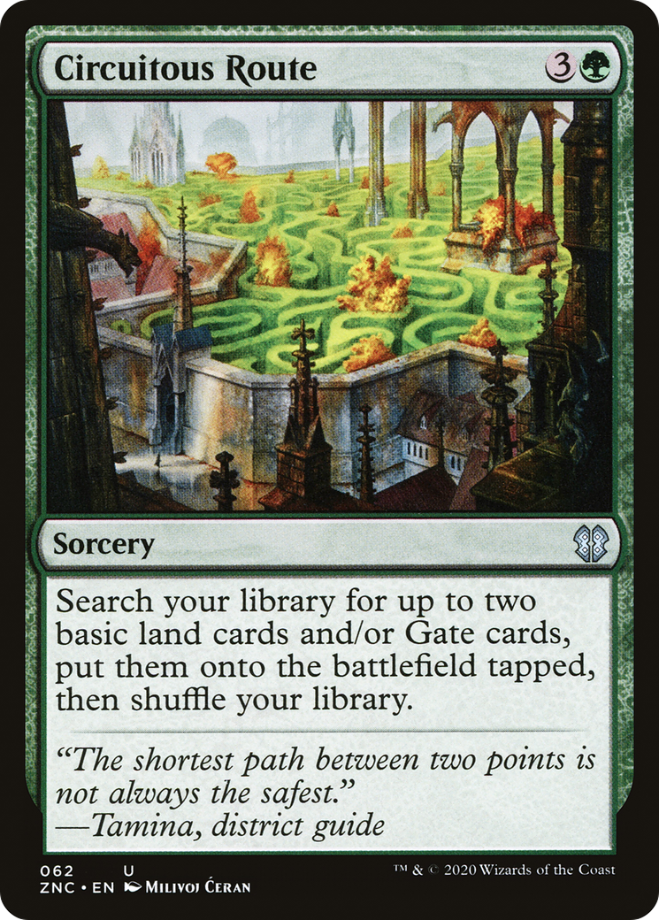 Circuitous Route (ZNC-062) - Zendikar Rising Commander - Premium MTG Single from Wizards of the Coast - Just $0.42! Shop now at Game Crave Tournament Store