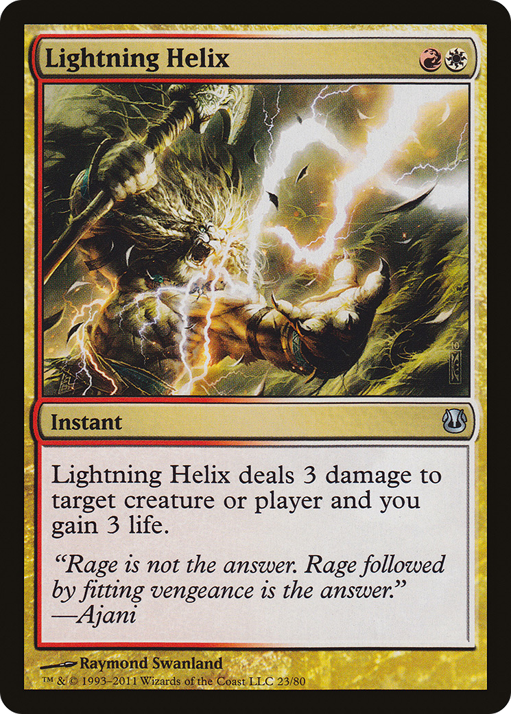 Lightning Helix (DDH-023) - Duel Decks: Ajani vs. Nicol Bolas - Premium MTG Single from Wizards of the Coast - Just $0.08! Shop now at Game Crave Tournament Store