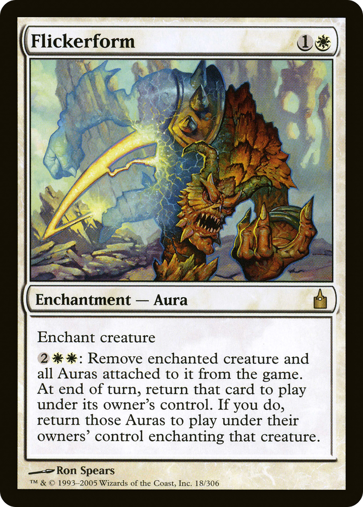 Flickerform (RAV-018) - Ravnica: City of Guilds - Premium MTG Single from Wizards of the Coast - Just $0.34! Shop now at Game Crave Tournament Store