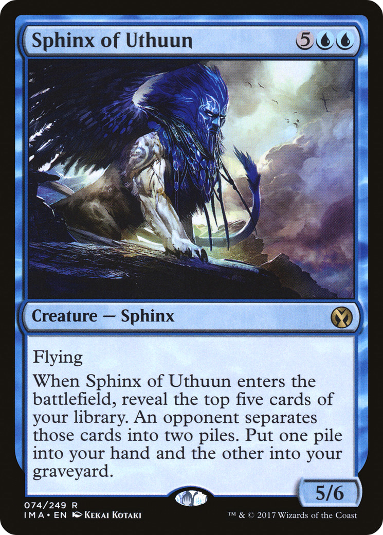 Sphinx of Uthuun (IMA-074) - Iconic Masters Foil - Premium MTG Single from Wizards of the Coast - Just $0.08! Shop now at Game Crave Tournament Store