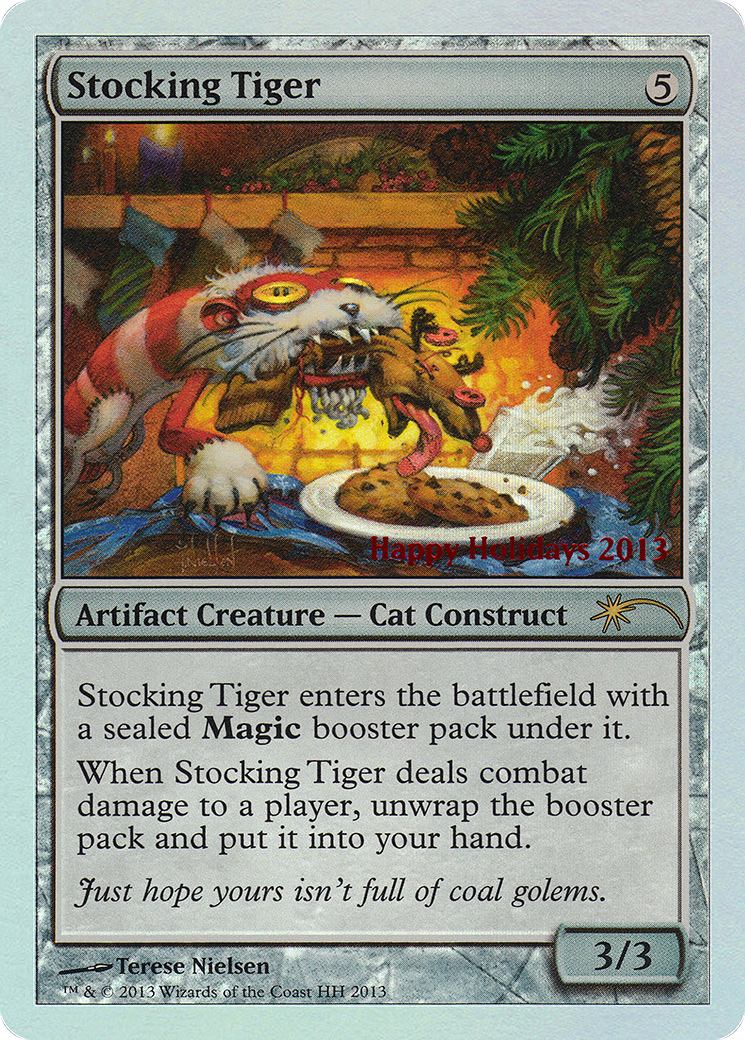 Stocking Tiger (HHO-013) - Happy Holidays Foil - Premium MTG Single from Wizards of the Coast - Just $21.58! Shop now at Game Crave Tournament Store