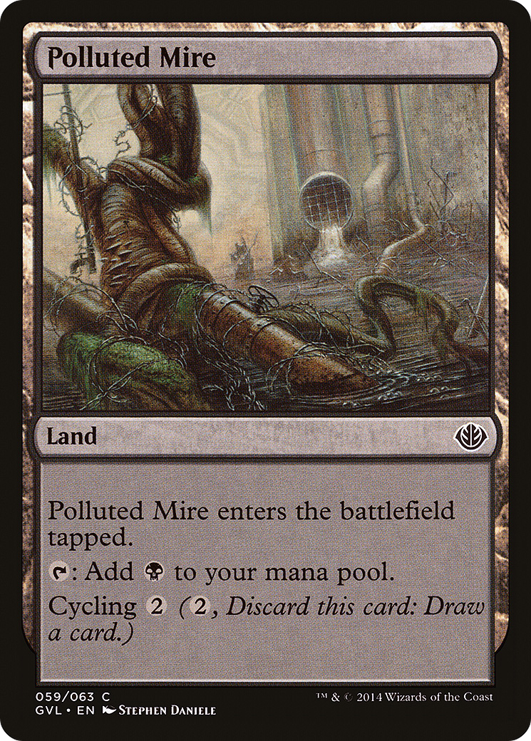 Polluted Mire (GVL-059) - Duel Decks Anthology: Garruk vs. Liliana - Premium MTG Single from Wizards of the Coast - Just $0.25! Shop now at Game Crave Tournament Store
