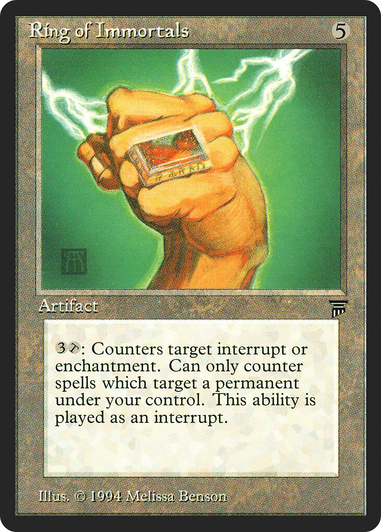 Ring of Immortals (LEG-293) - Legends - Premium MTG Single from Wizards of the Coast - Just $8.37! Shop now at Game Crave Tournament Store