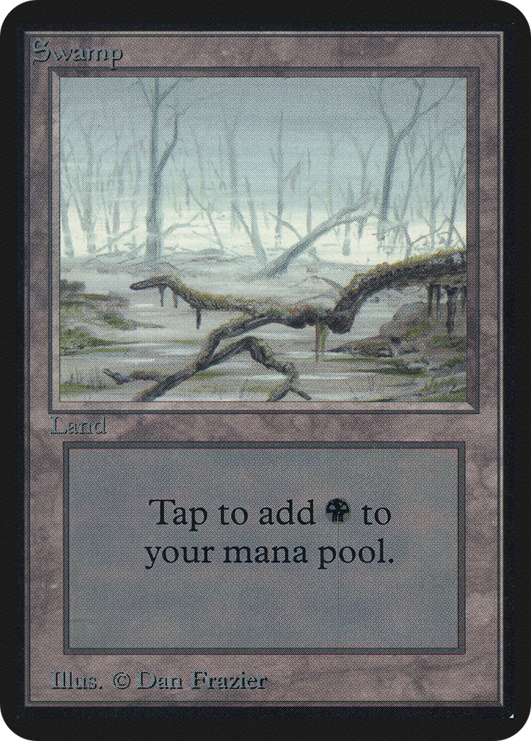 Swamp (LEA-290) - Limited Edition Alpha - Premium MTG Single from Wizards of the Coast - Just $14.06! Shop now at Game Crave Tournament Store