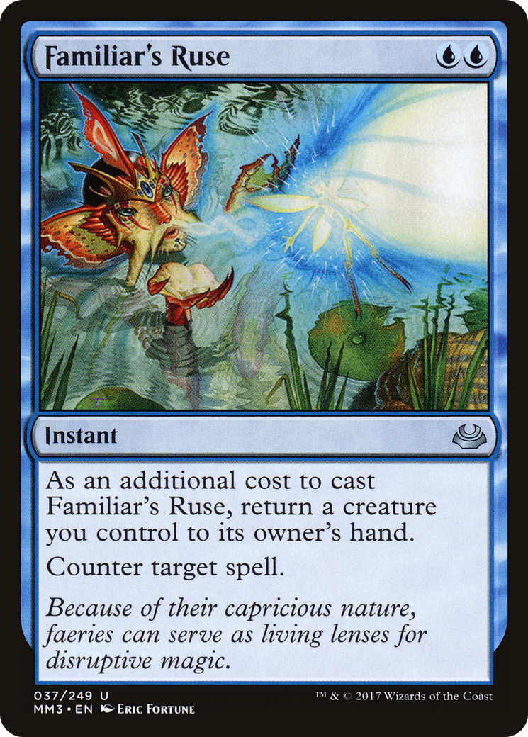 Familiar's Ruse (MM3-037) - Modern Masters 2017 Foil - Premium MTG Single from Wizards of the Coast - Just $0.96! Shop now at Game Crave Tournament Store