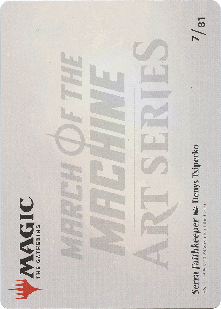 Serra Faithkeeper // Serra Faithkeeper (AMOM-007) - March of the Machine Art Series (Borderless) - Premium MTG Single from Wizards of the Coast - Just $0! Shop now at Game Crave Tournament Store