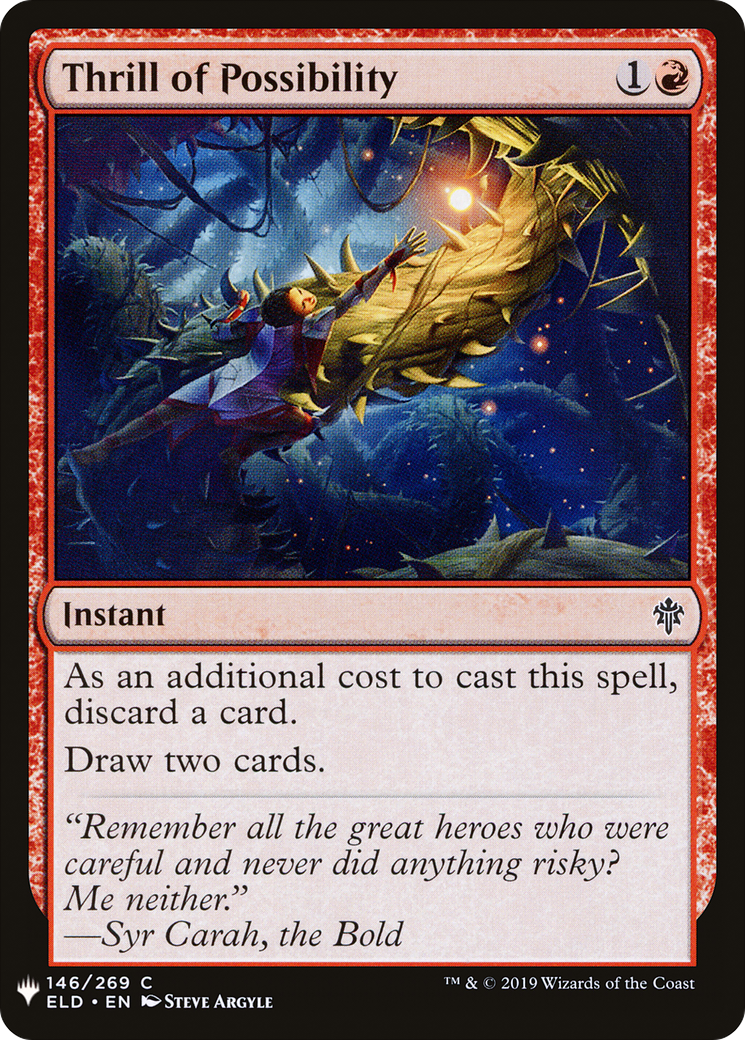 Thrill of Possibility (MB1-1083) - Mystery Booster - Premium MTG Single from Wizards of the Coast - Just $0.08! Shop now at Game Crave Tournament Store