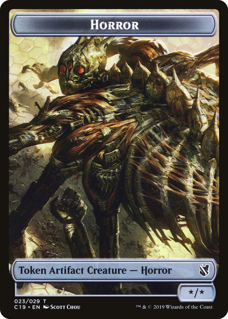 Horror (TC19-023) - Commander 2019 Tokens - Premium MTG Single from Wizards of the Coast - Just $0! Shop now at Game Crave Tournament Store