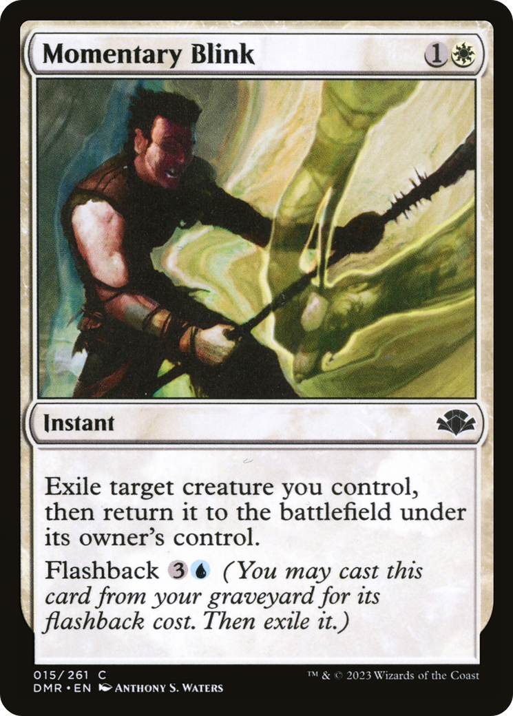 Momentary Blink (DMR-015) - Dominaria Remastered - Premium MTG Single from Wizards of the Coast - Just $0.08! Shop now at Game Crave Tournament Store