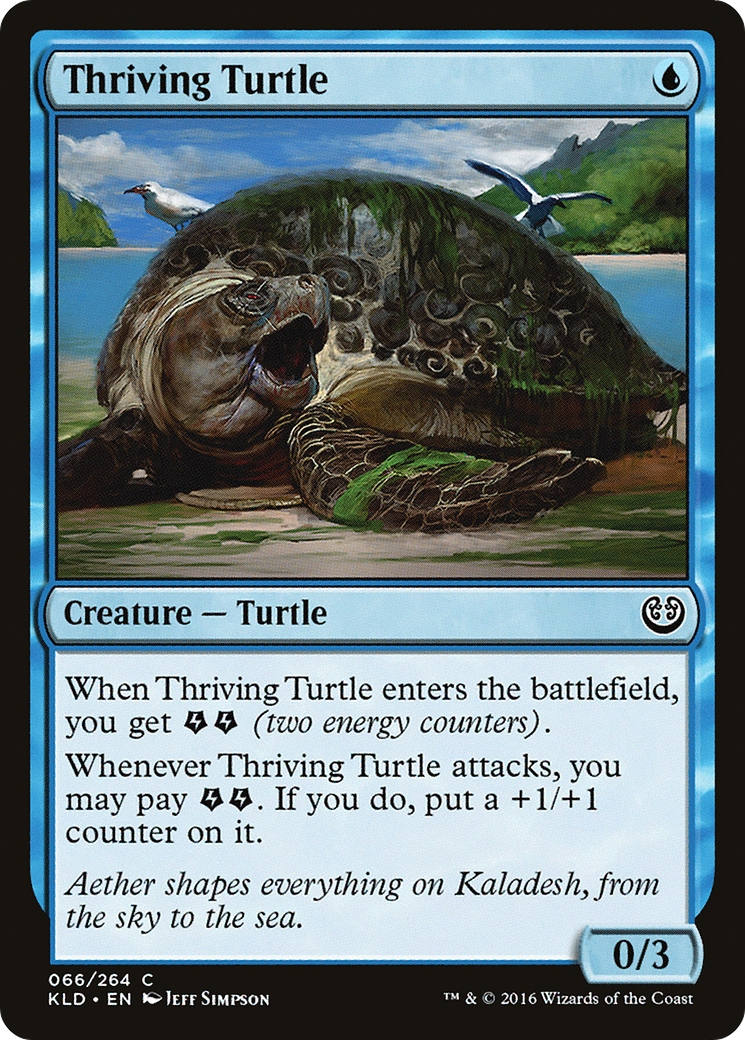 Thriving Turtle (KLD-066) - Kaladesh Foil - Premium MTG Single from Wizards of the Coast - Just $0.08! Shop now at Game Crave Tournament Store
