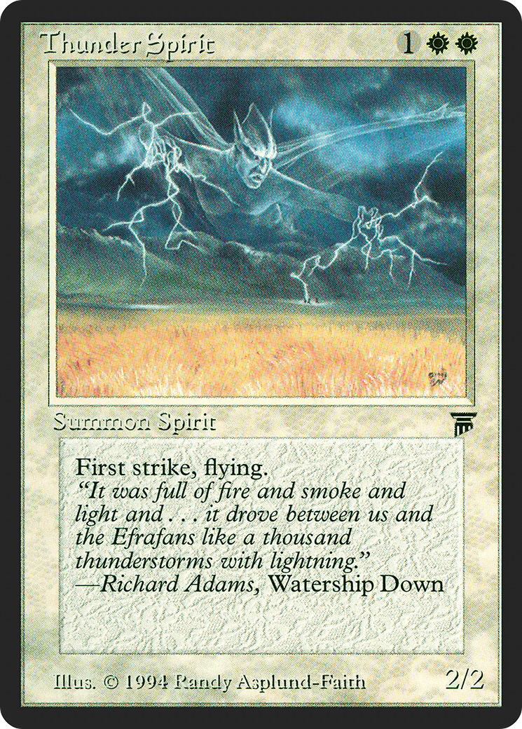 Thunder Spirit (LEG-039) - Legends - Premium MTG Single from Wizards of the Coast - Just $25.35! Shop now at Game Crave Tournament Store
