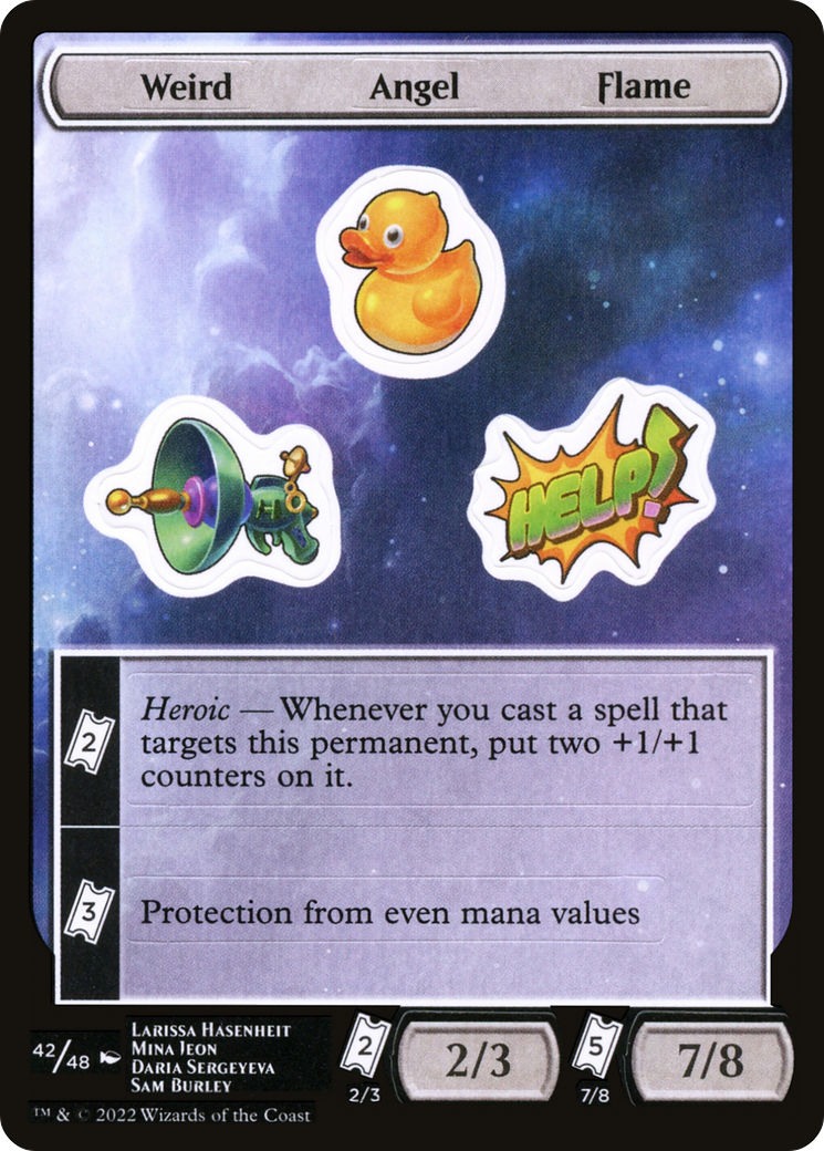 Weird Angel Flame (SUNF-042) - Unfinity Sticker Sheets - Premium MTG Single from Wizards of the Coast - Just $0.25! Shop now at Game Crave Tournament Store