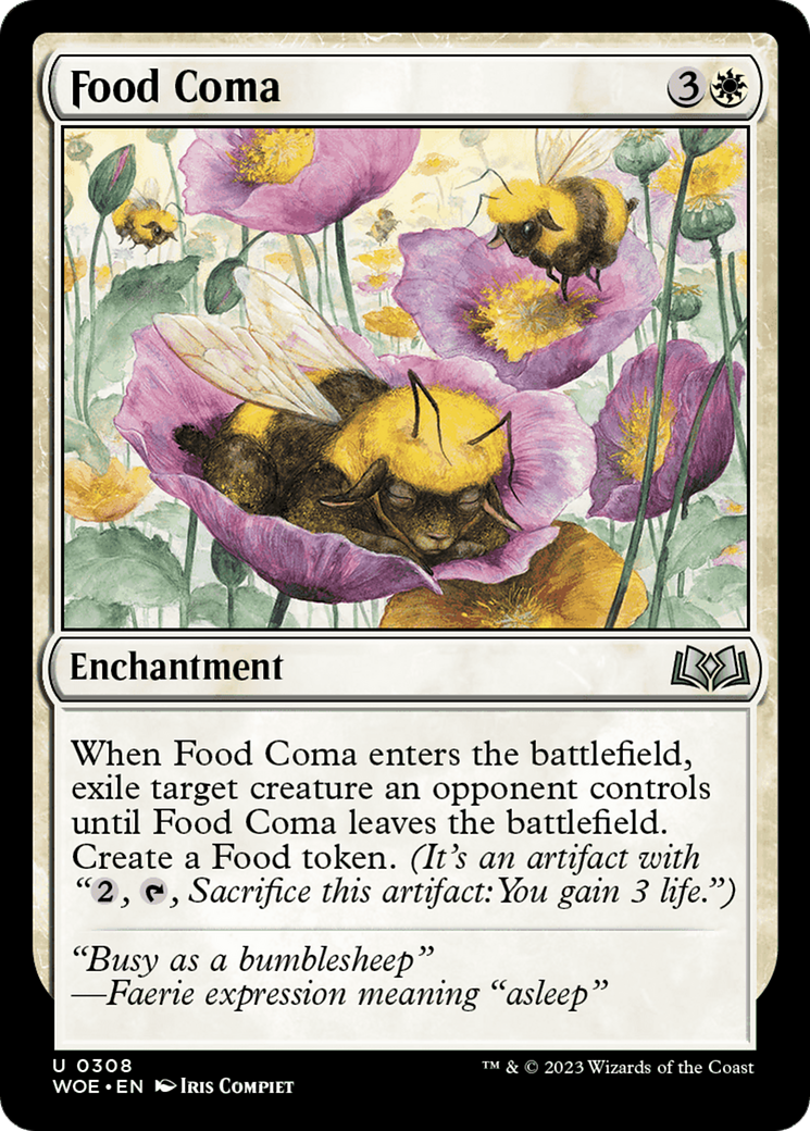 Food Coma (WOE-308) - Wilds of Eldraine Foil - Premium MTG Single from Wizards of the Coast - Just $0.08! Shop now at Game Crave Tournament Store