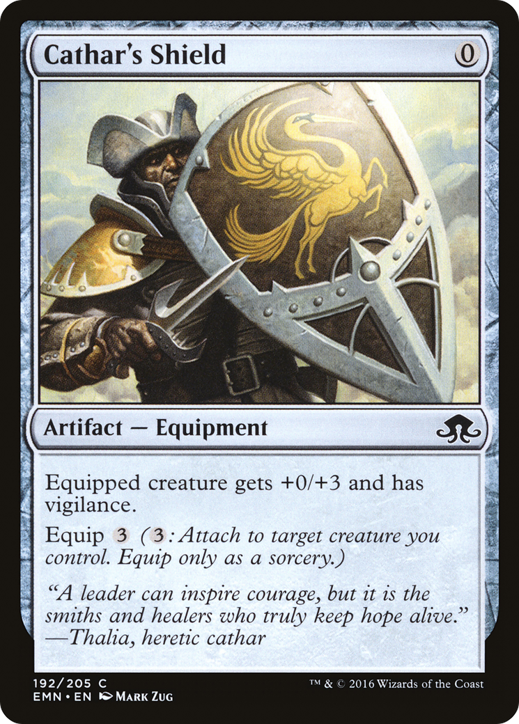 Cathar's Shield (EMN-192) - Eldritch Moon Foil - Premium MTG Single from Wizards of the Coast - Just $0.16! Shop now at Game Crave Tournament Store