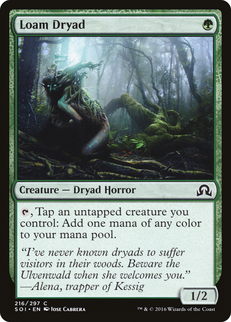 Loam Dryad (SOI-216) - Shadows over Innistrad Foil - Premium MTG Single from Wizards of the Coast - Just $0.56! Shop now at Game Crave Tournament Store