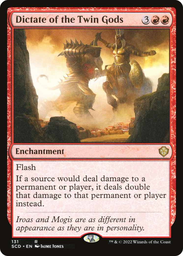 Dictate of the Twin Gods (SCD-131) - Starter Commander Decks - Premium MTG Single from Wizards of the Coast - Just $0.16! Shop now at Game Crave Tournament Store