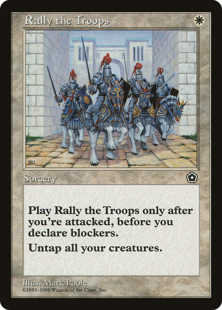 Rally the Troops (P02-019) - Portal Second Age - Premium MTG Single from Wizards of the Coast - Just $0.23! Shop now at Game Crave Tournament Store