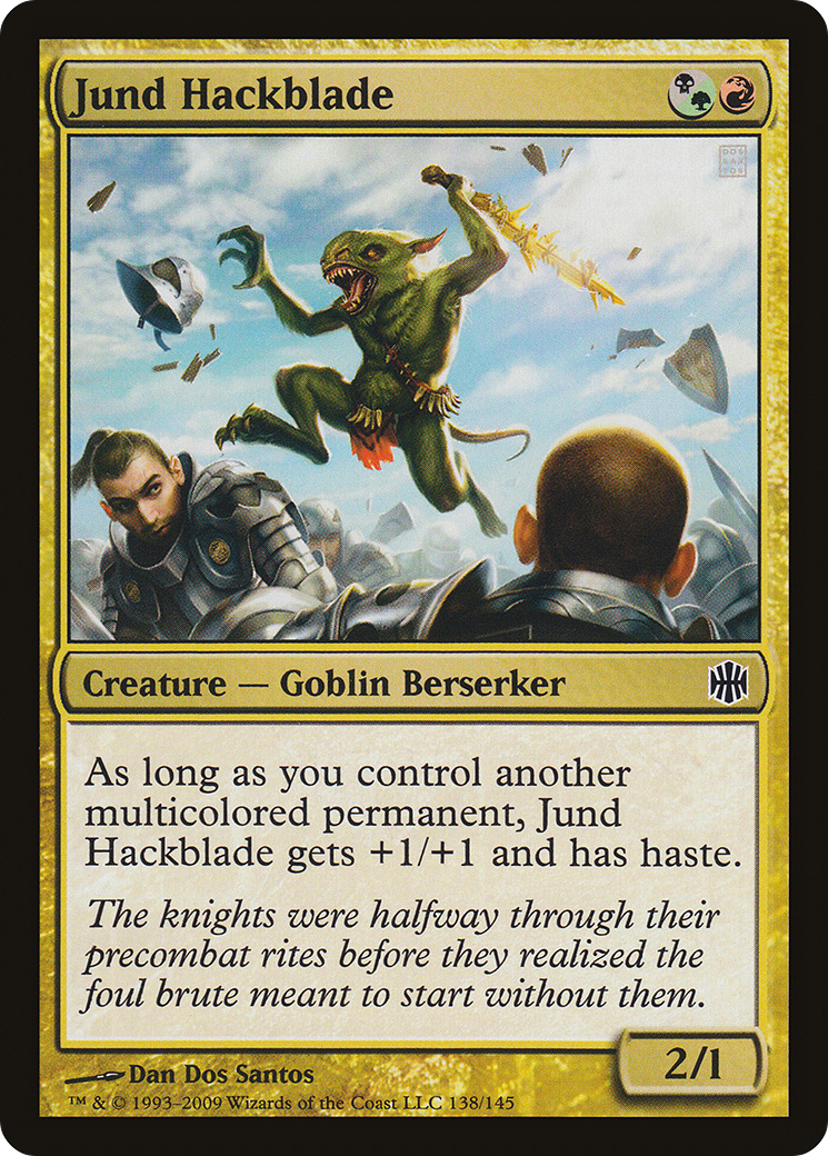 Jund Hackblade (ARB-138) - Alara Reborn Foil - Premium MTG Single from Wizards of the Coast - Just $0.12! Shop now at Game Crave Tournament Store