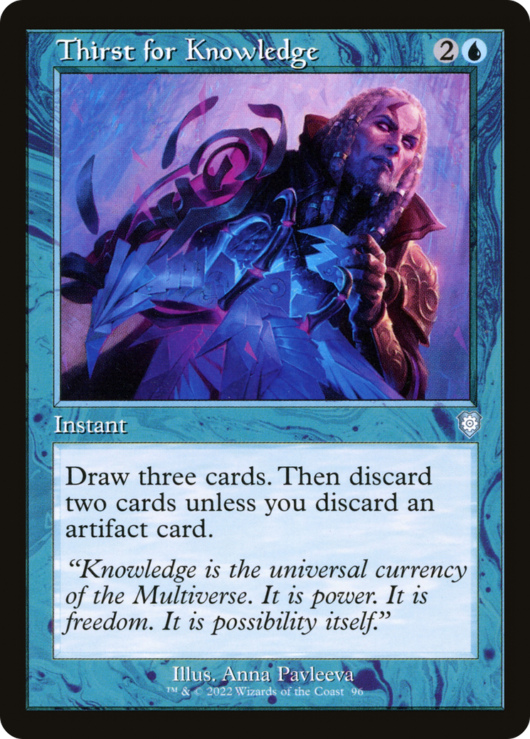 Thirst for Knowledge (BRC-096) - The Brothers' War Commander - Premium MTG Single from Wizards of the Coast - Just $0.08! Shop now at Game Crave Tournament Store