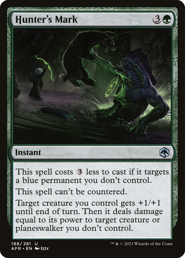 Hunter's Mark (AFR-188) - Adventures in the Forgotten Realms Foil - Premium MTG Single from Wizards of the Coast - Just $0.25! Shop now at Game Crave Tournament Store