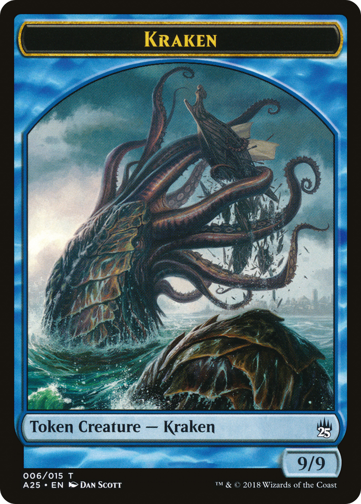 Kraken (TA25-006) - Masters 25 Tokens - Premium MTG Single from Wizards of the Coast - Just $0.24! Shop now at Game Crave Tournament Store