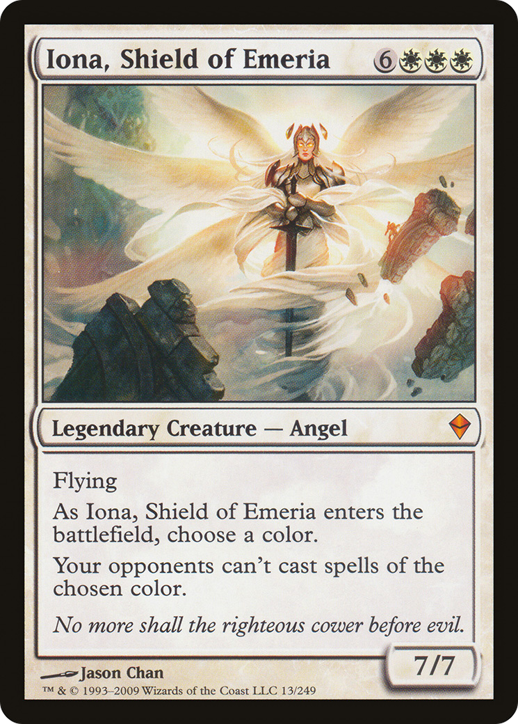 Iona, Shield of Emeria (ZEN-013) - Zendikar Foil - Premium MTG Single from Wizards of the Coast - Just $27.40! Shop now at Game Crave Tournament Store