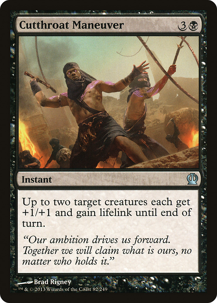 Cutthroat Maneuver (THS-082) - Theros Foil - Premium MTG Single from Wizards of the Coast - Just $0.08! Shop now at Game Crave Tournament Store
